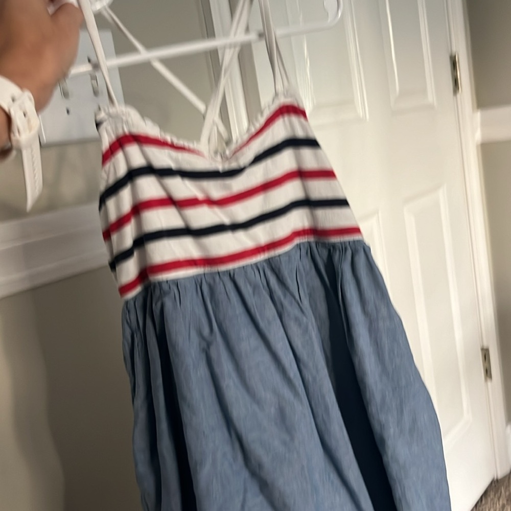 Gap red white and blue dress size small